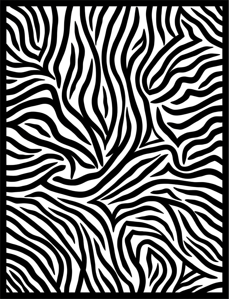 Wild Zebra Stripe Pattern Rug