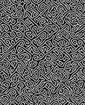 Abstract Black White Swirl Pattern Rug