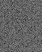 Abstract Black White Swirl Pattern Rug
