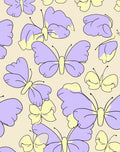 Pastel Butterfly Pattern Design Rug