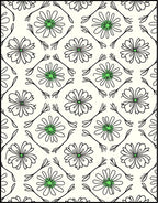Delicate Floral Pattern Rug