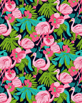 Tropical Flamingo Floral Pattern Rug