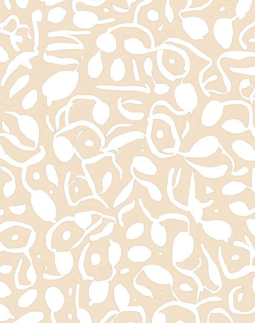 Subtle Organic Abstract Swirls Rug