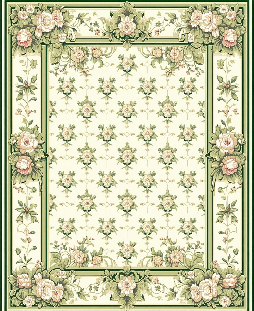 Floral Garden Classic Pattern Rug
