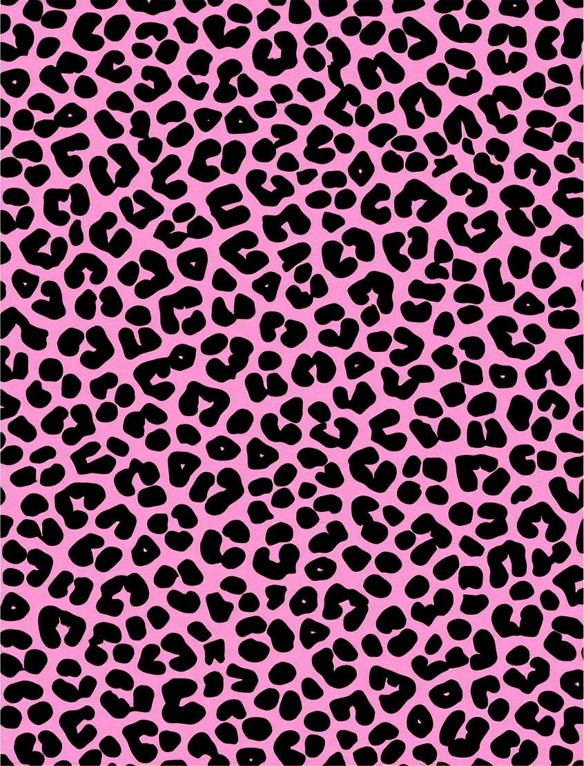 Pink Leopard Print Pattern Rug