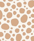 Abstract Tan Spotted Organic Pattern Rug