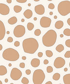 Abstract Tan Spotted Organic Pattern Rug