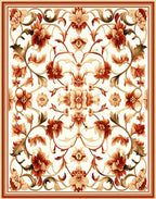 Ornate Floral Vine Pattern Rug