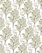 Olive Branch Botanical Pattern Rug