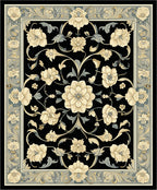 Classic Floral Scrollwork Design Rug