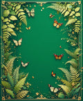 Emerald Forest Butterfly Medley Rug