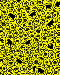 Whimsical Animal Floral Yellow Rug
