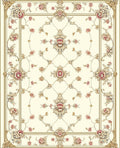 Elegant Floral Scroll Traditional Rug