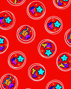 Abstract Circles Playful Shapes Design Rug
