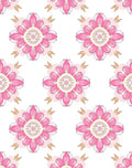 Floral Mandala Pink Pattern Design Rug