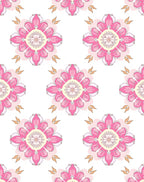 Floral Mandala Pink Pattern Design Rug