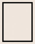 Minimalist Black Border Simple Square Rug