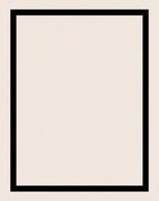 Minimalist Black Border Simple Square Rug