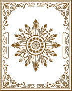 Elegant Floral Sunburst Mandala Design Rug