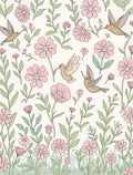 Hummingbird Floral Pattern Design Rug