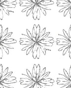 Gray Painterly Floral Meadow Rug