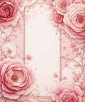 Delicate Pink Floral Petal Arrangement Rug