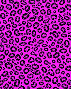 Bold Pink Leopard Print Pattern Rug