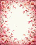 Soft Pink Floral Vine Pattern Rug
