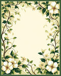 Vining Ivory Floral Garden Design Rug