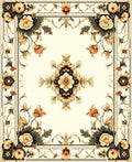 Regal Floral Manor Design Rug