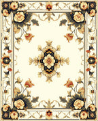 Regal Floral Manor Design Rug