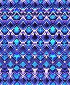Intricate Geometric Crystal Pattern Design Rug