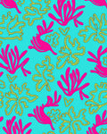 Pink Yellow Abstract Nature Inspired Rug