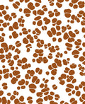 Brown Abstract Blob Pattern Rug