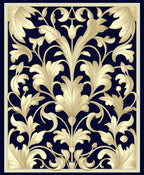 Grand Acanthus Leaf Scroll Design Rug