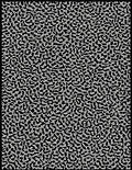 Black Organic Abstract Pattern Rug