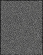 Black Organic Abstract Pattern Rug