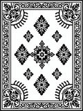 Classic Floral Scroll Pattern Rug
