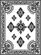Classic Floral Scroll Pattern Rug