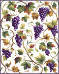 Vineyard Grape Cluster Pattern Design Rug