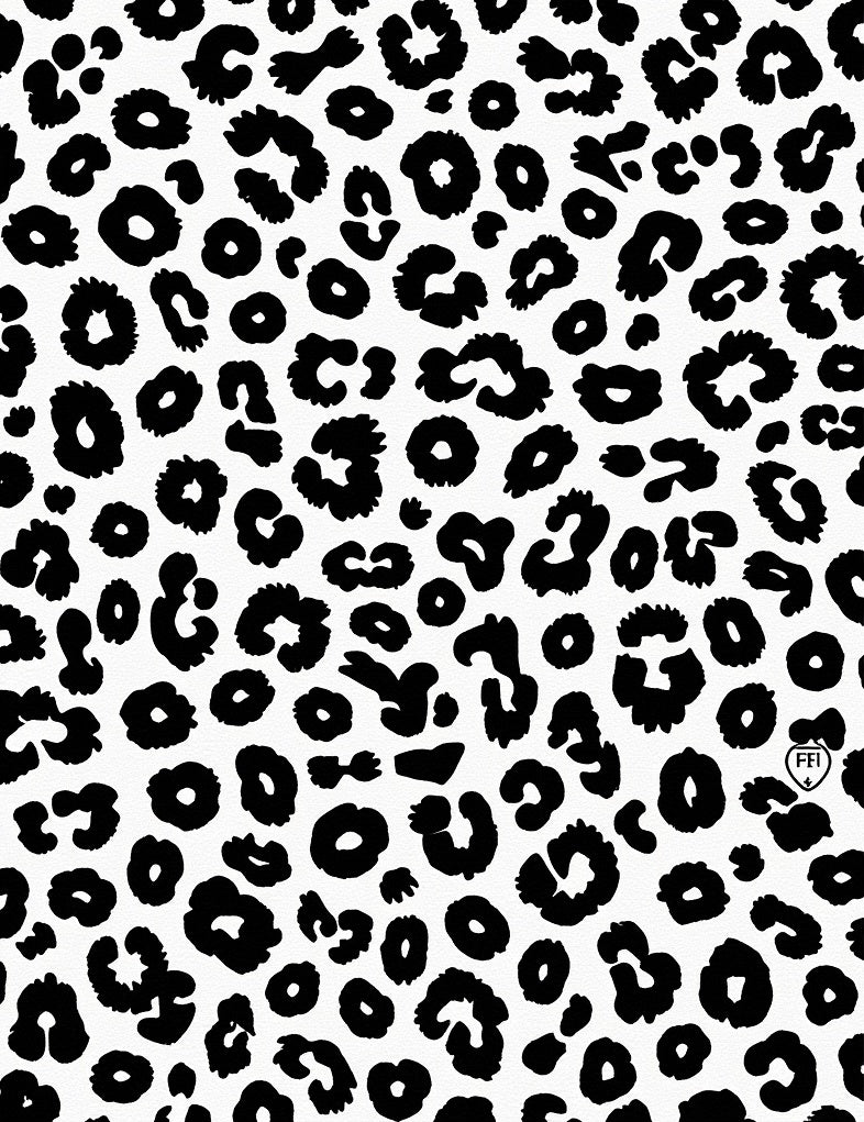 Bold Black Leopard Spots Rug