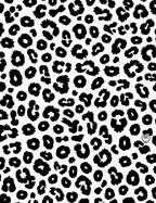 Bold Black Leopard Spots Rug