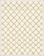 Chain Link Lattice Pattern Rug