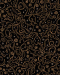 Dark Orange Outline Abstract Floral Patterns Rug
