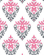 Damask Style Floral Pattern Rug