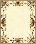Ornate Floral Scroll Design Rug