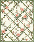 Trellis Floral Vine Pattern Rug