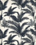 Dark Palm Frond Pattern Rug