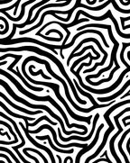 Bold Black White Abstract Lines Rug