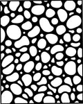 Abstract Pebble Pattern Rug